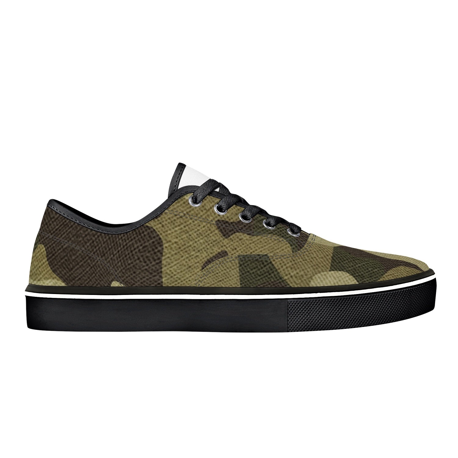 Camo Skate Shoes | Green Fabric Camouflage