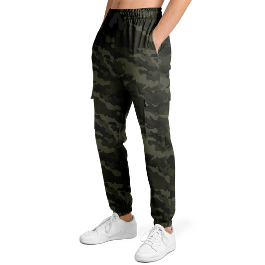 Military Green Camo Cargo Pants | Unisex