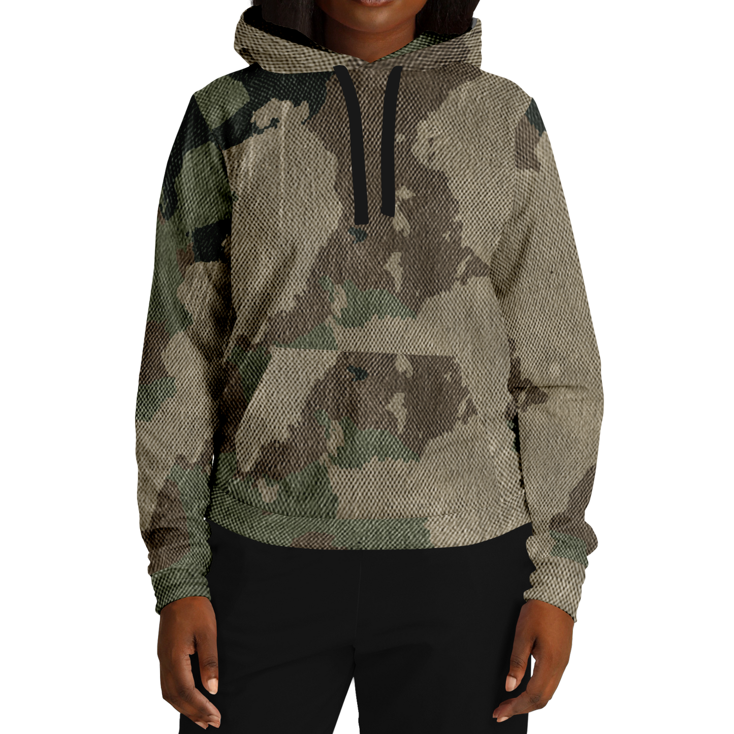 Camo Hoodie | Dirty Old Brown Camouflage Pullover