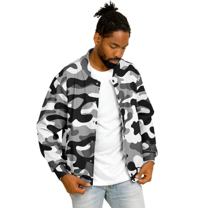 Baseball Camo Jacket | Military Camouflage in Black & White