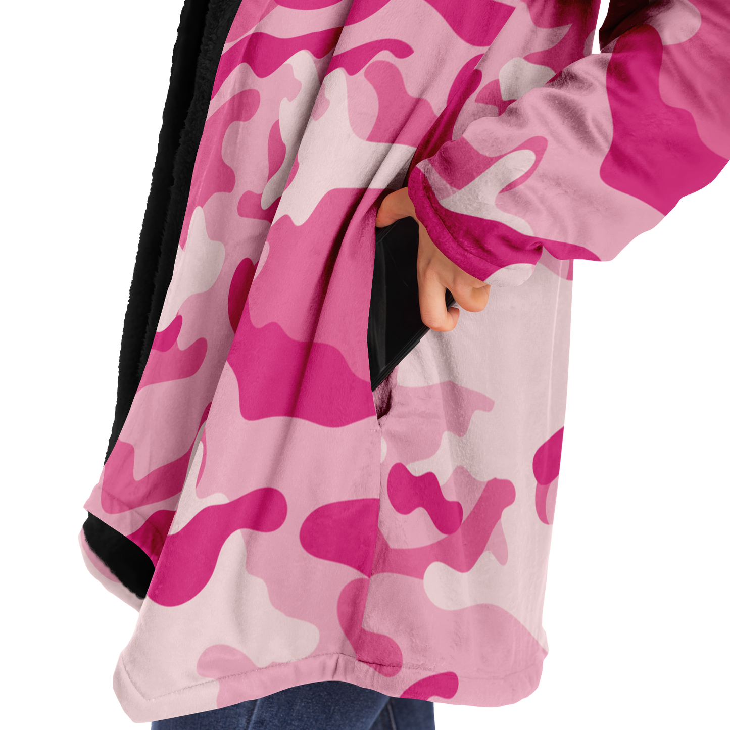 Camo Cloak | Lavender Pink Camouflage | Microfleece