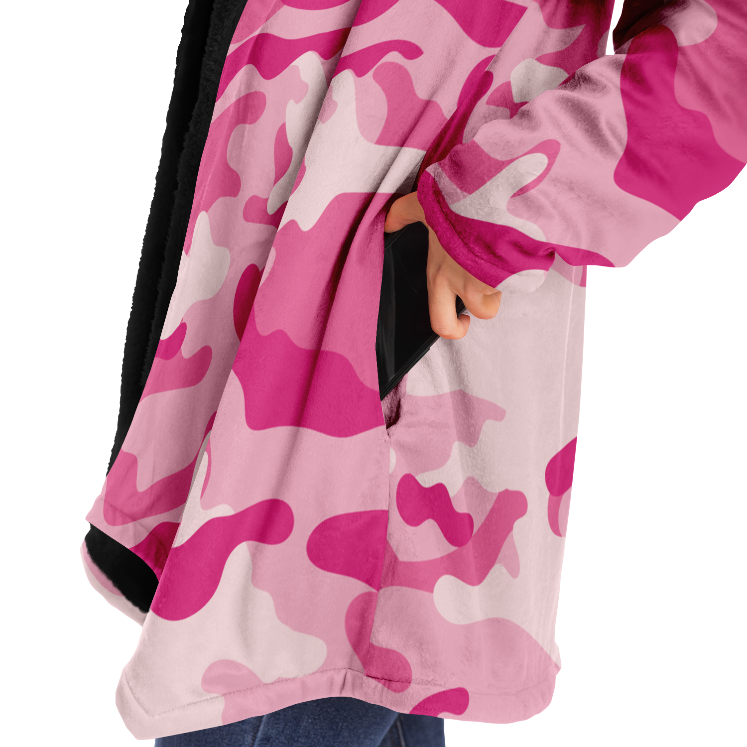 Camo Cloak | Lavender Pink Camouflage | Microfleece