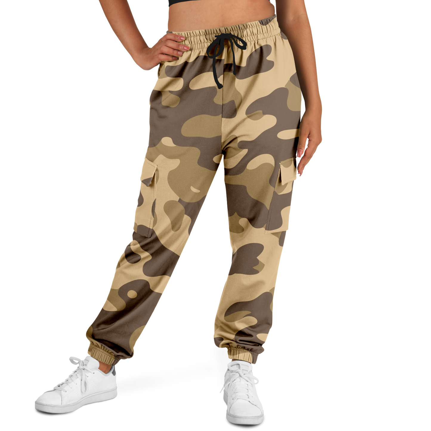 Camo Cargo Pants | Unisex | Khaki Camouflage