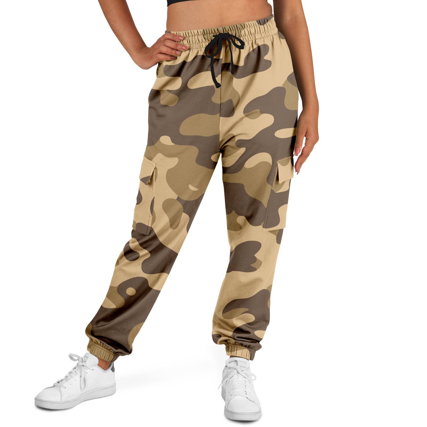 Camo Cargo Pants | Unisex | Khaki Camouflage