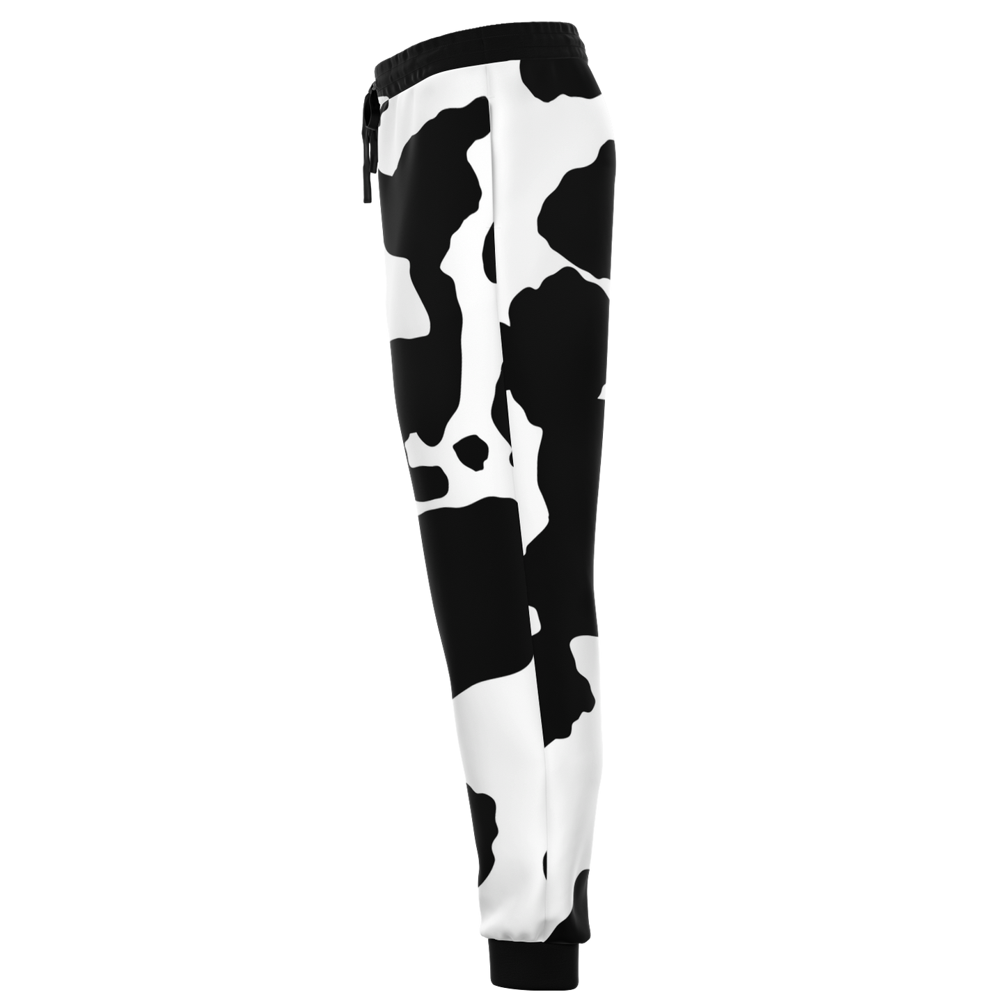 Camo Sweatpants | Unisex | Black & White Cow Camouflage