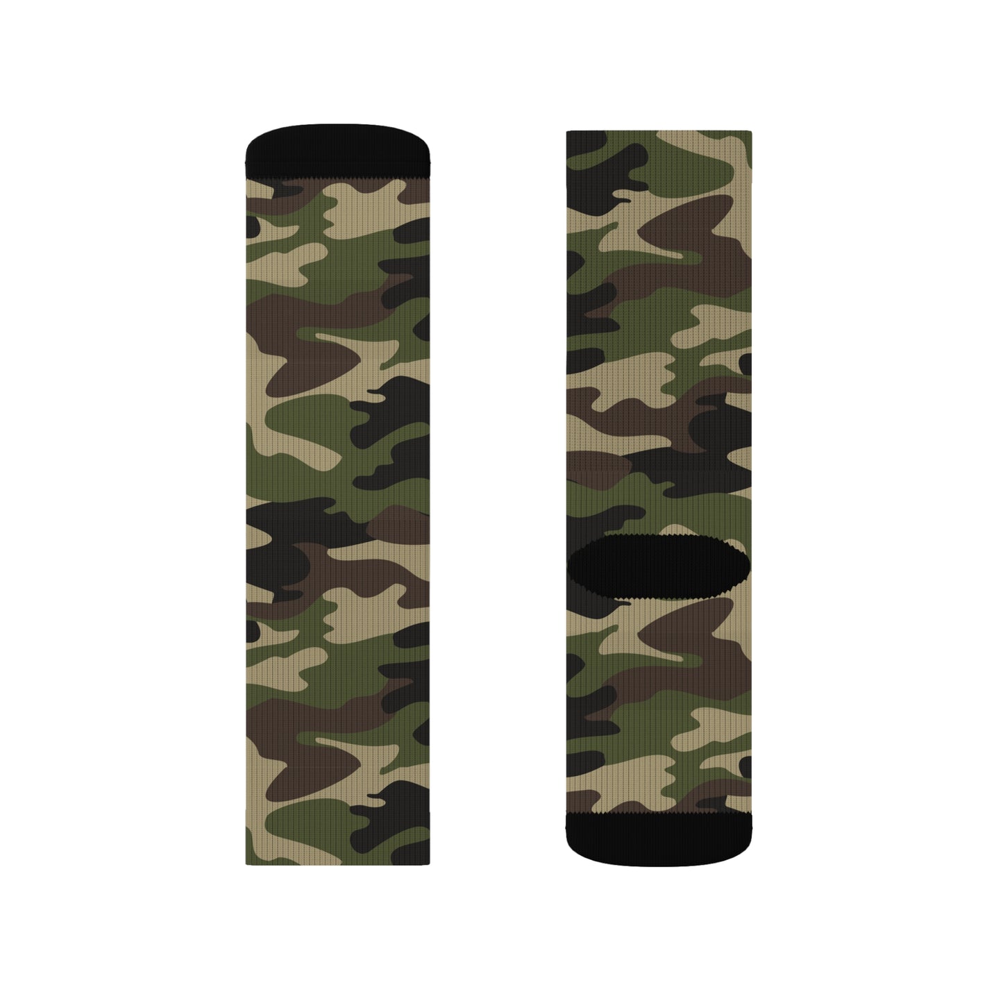 Camo Socks | Classic Green Camouflage