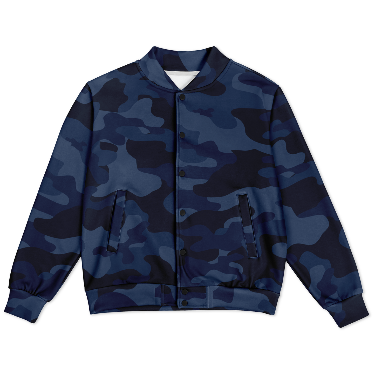 Baseball Jacket | Deep Blue Camouflage | Heavyweight Coat