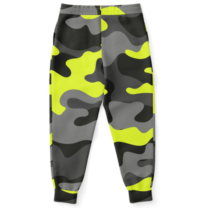 Camo Sweatpants | Unisex | Black, Gray & Yellow