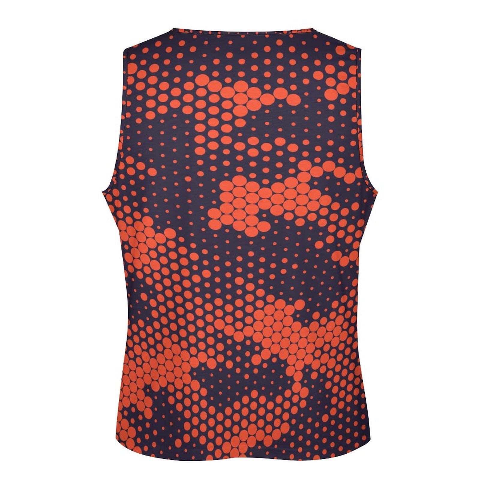 Camo Tank Top | Orange & Blue Digital Camouflage