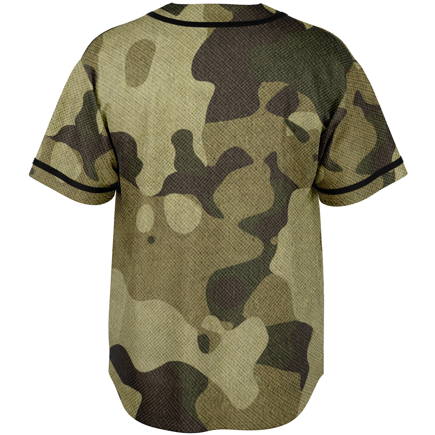 Camo Baseball Jersey | Green Fabric Camouflage