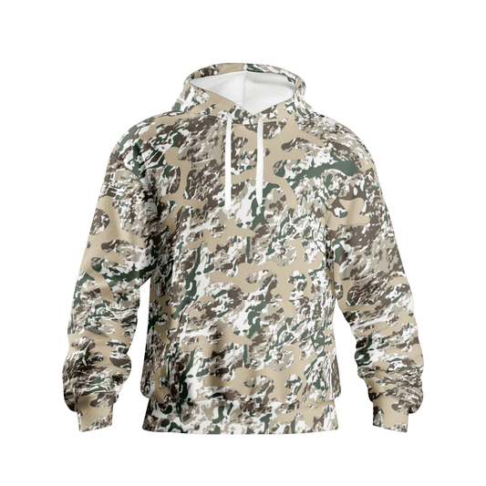 Men's Pullover Hoodies | Khaki Combat Pattern