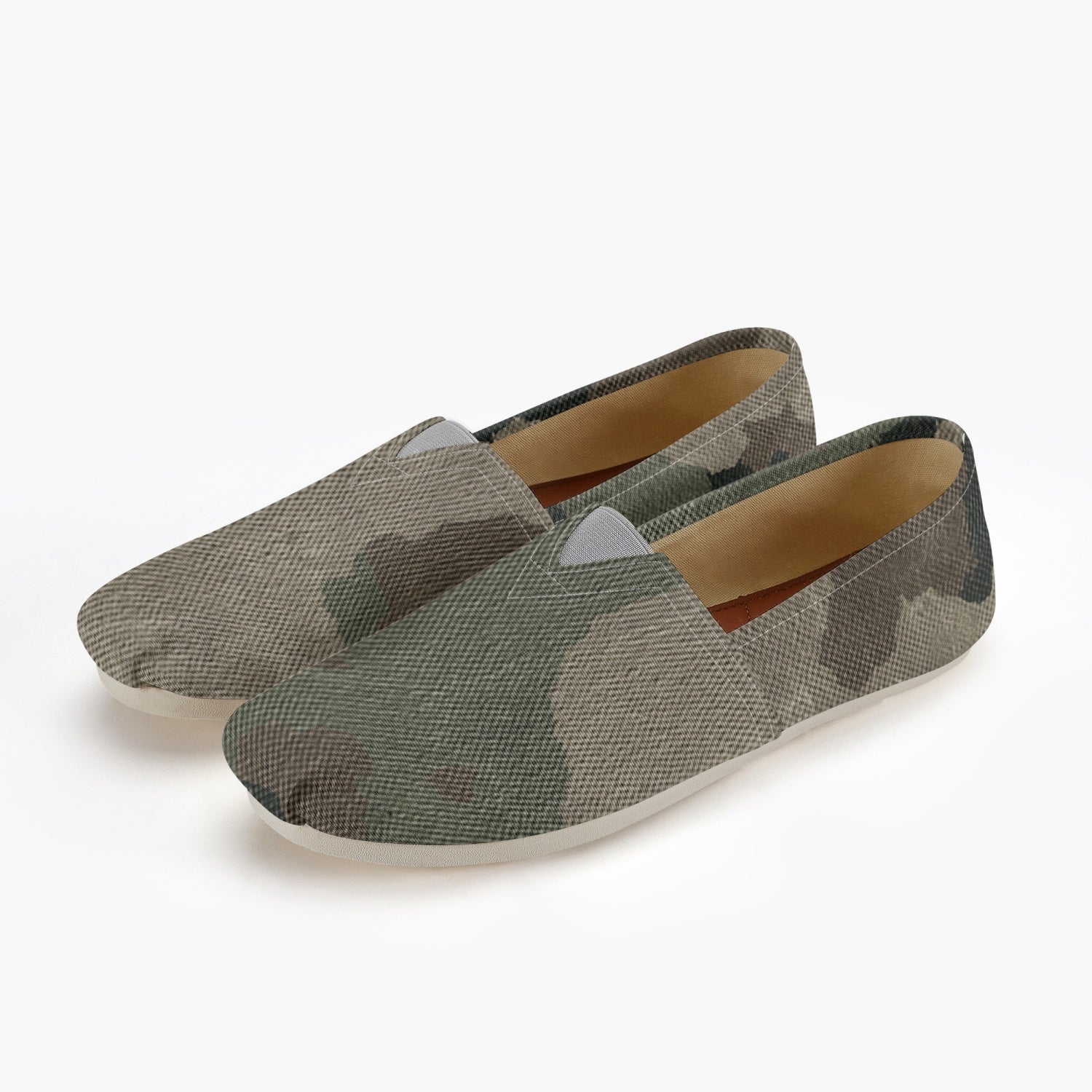 Camo Toms | Dirty Brown Camouflage Canvas Shoes