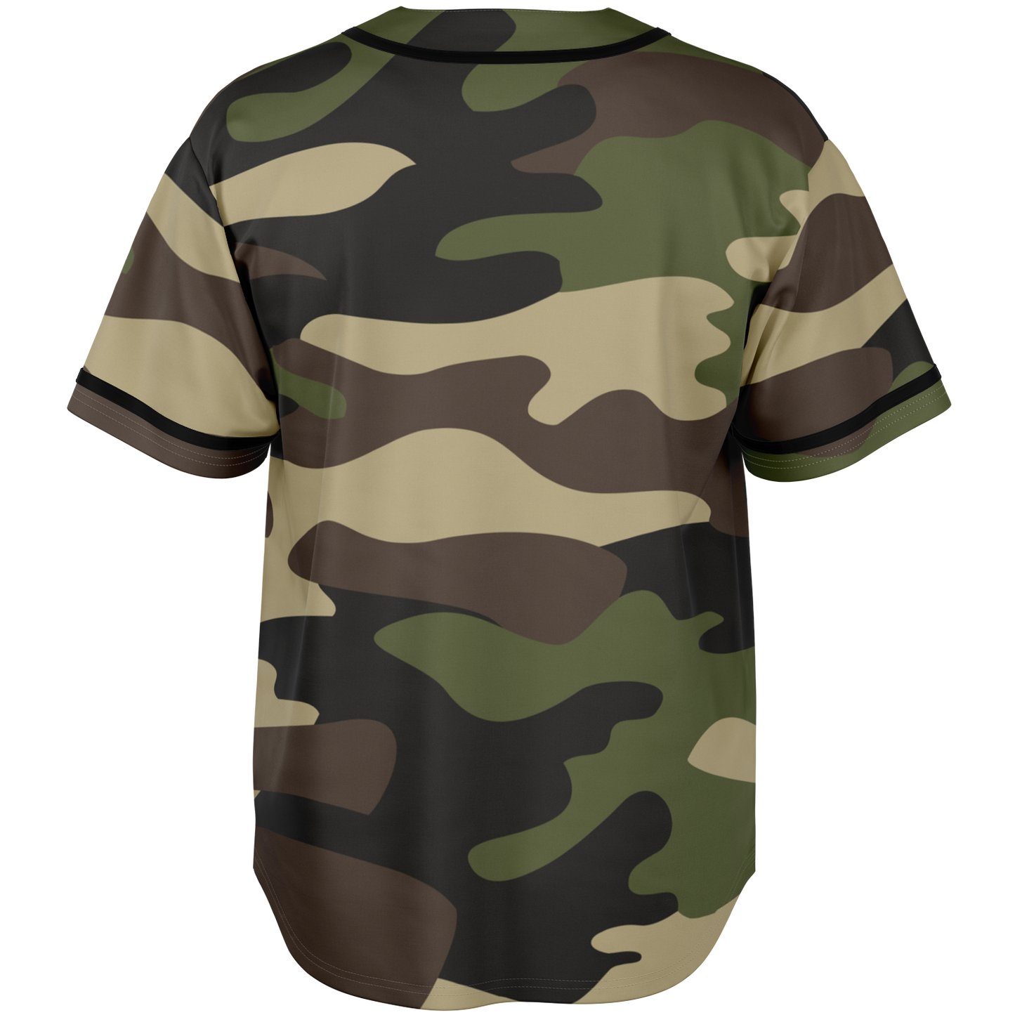 Camo Baseball Jersey | Classic Green Camouflage