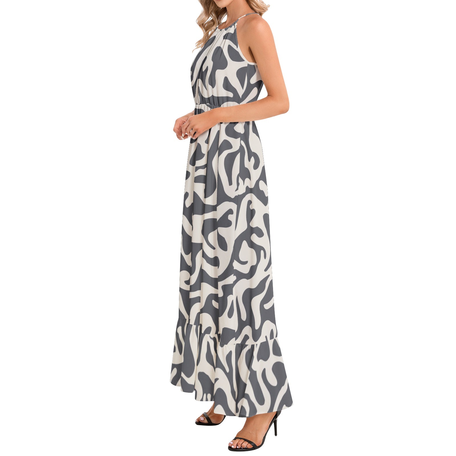 Maxi Dress | Matisse Inspired Camo in Black & White