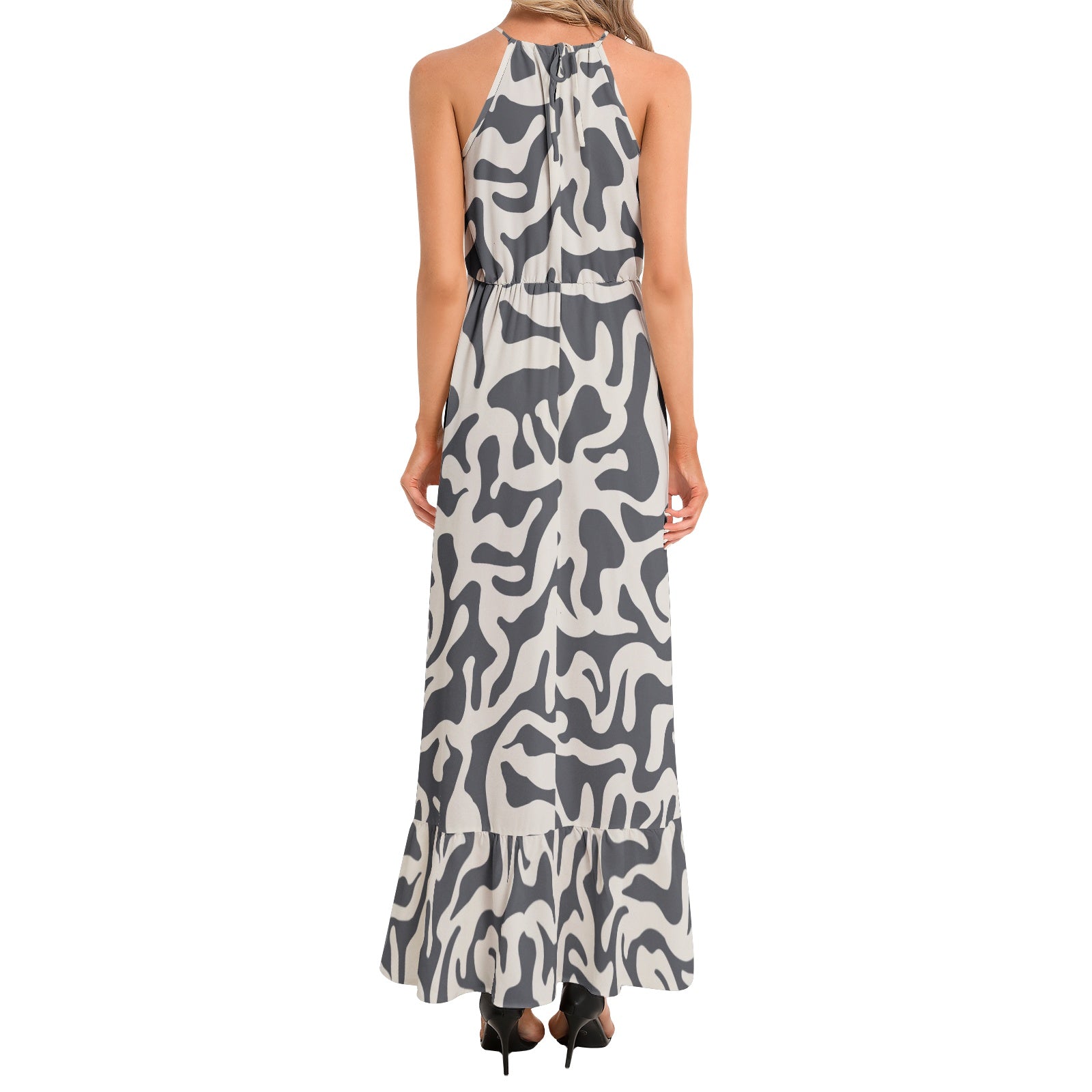 Maxi Dress | Matisse Inspired Camo in Black & White