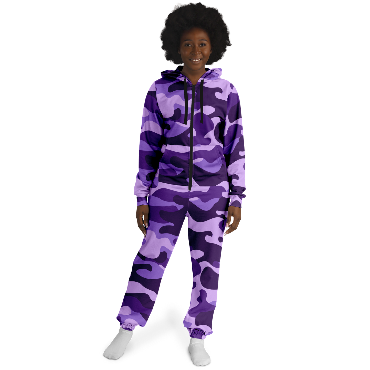 Camo Onesie | Purple, Blue and Mauve Camouflage