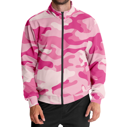 Camo Track Jacket | Lavender Pink Camouflage