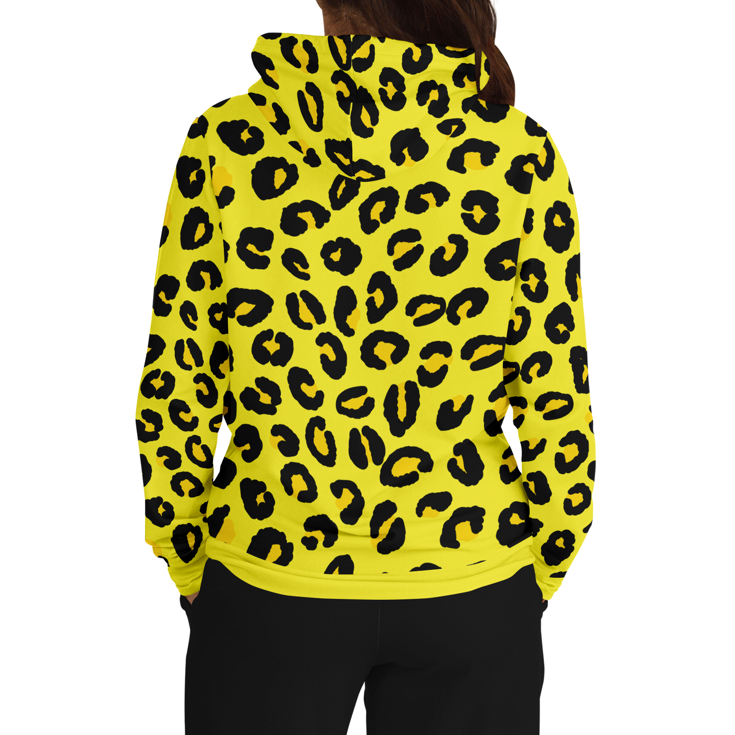 Leopard Hoodie | Black and Yellow Pattern | Unisex