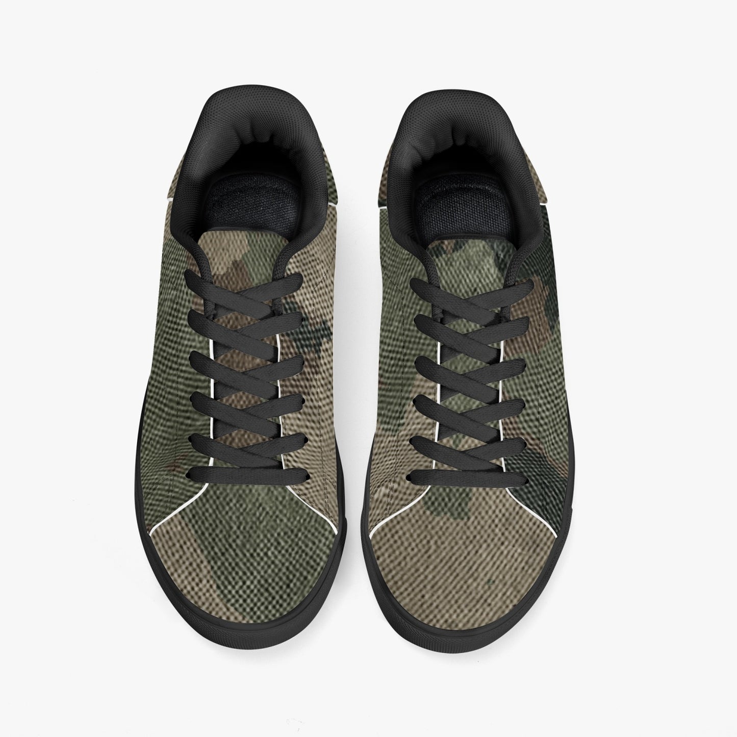 Camo Sneakers | Classic Low-Top Leather | Dirty Brown