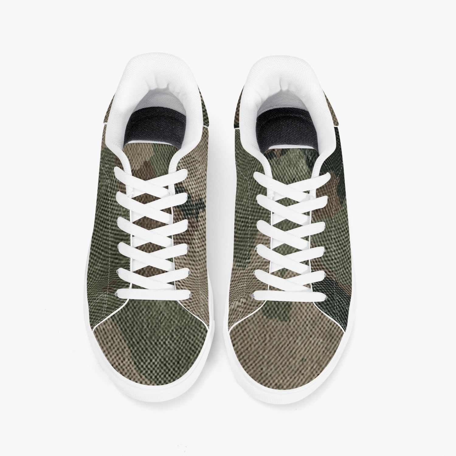 Camo Sneakers | Classic Low-Top Leather | Dirty Brown