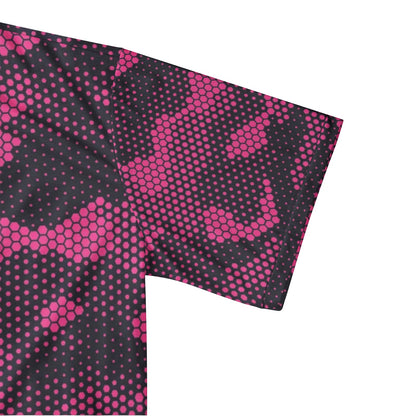 Camo Golf Shirt | Digital Pink Camouflage