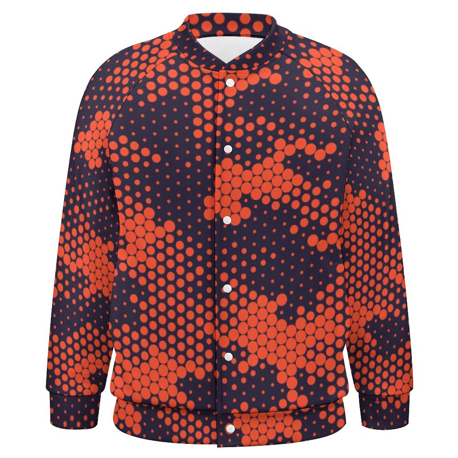 Men's Camo Jacket | Orange & Blue Digital Camouflage