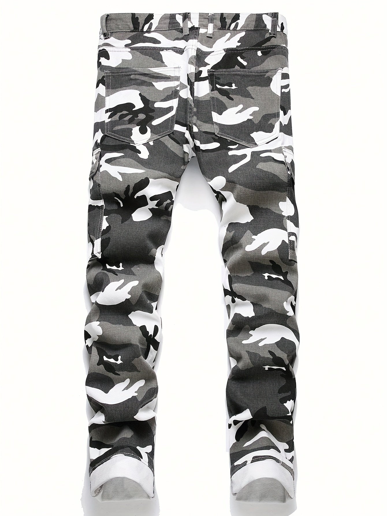 Men's Camouflage Denim Jeans | Non-Stretch Twill Weave