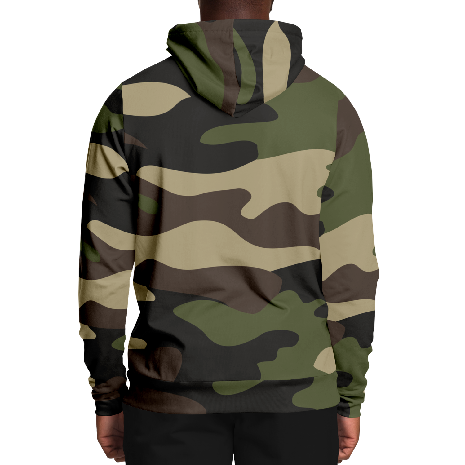 Camo Hoodie | Classic Green Camouflage Pullover