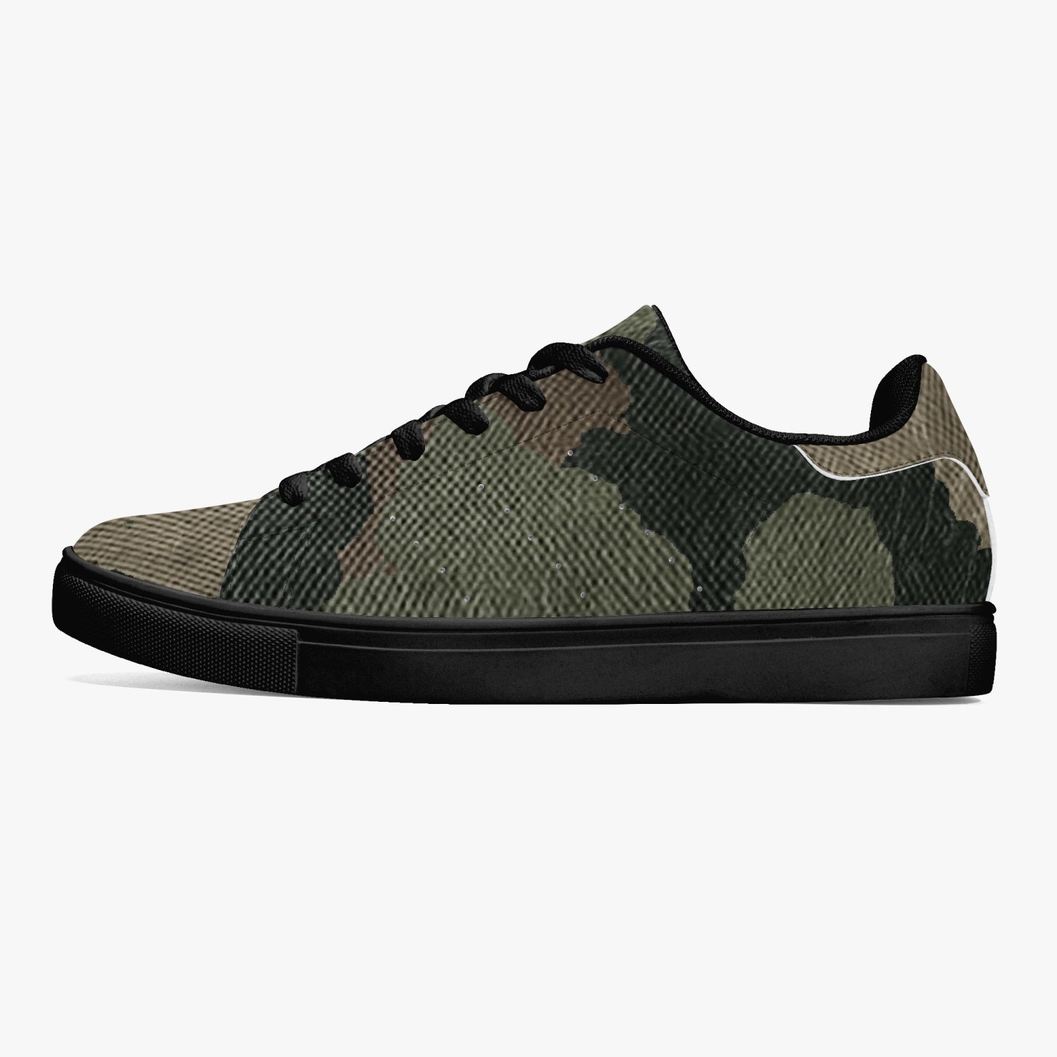 Camo Sneakers | Classic Low-Top Leather | Dirty Brown