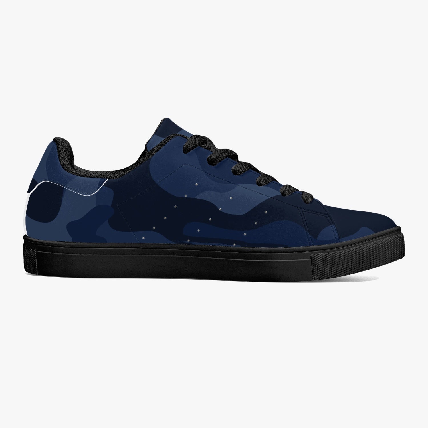 Camo Sneakers | Classic Low-Top Leather | Deep Blue