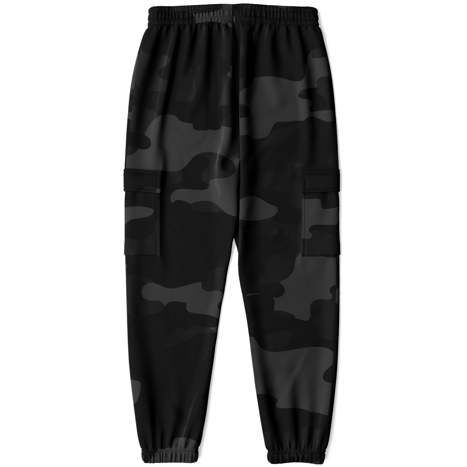 Camo Cargo Pants | Unisex | Black Camouflage