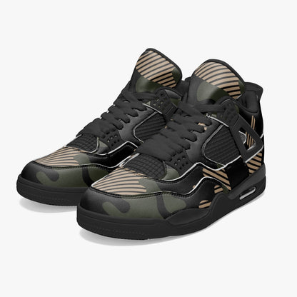 Camo Jordans AJ4 | Green Military Camouflage