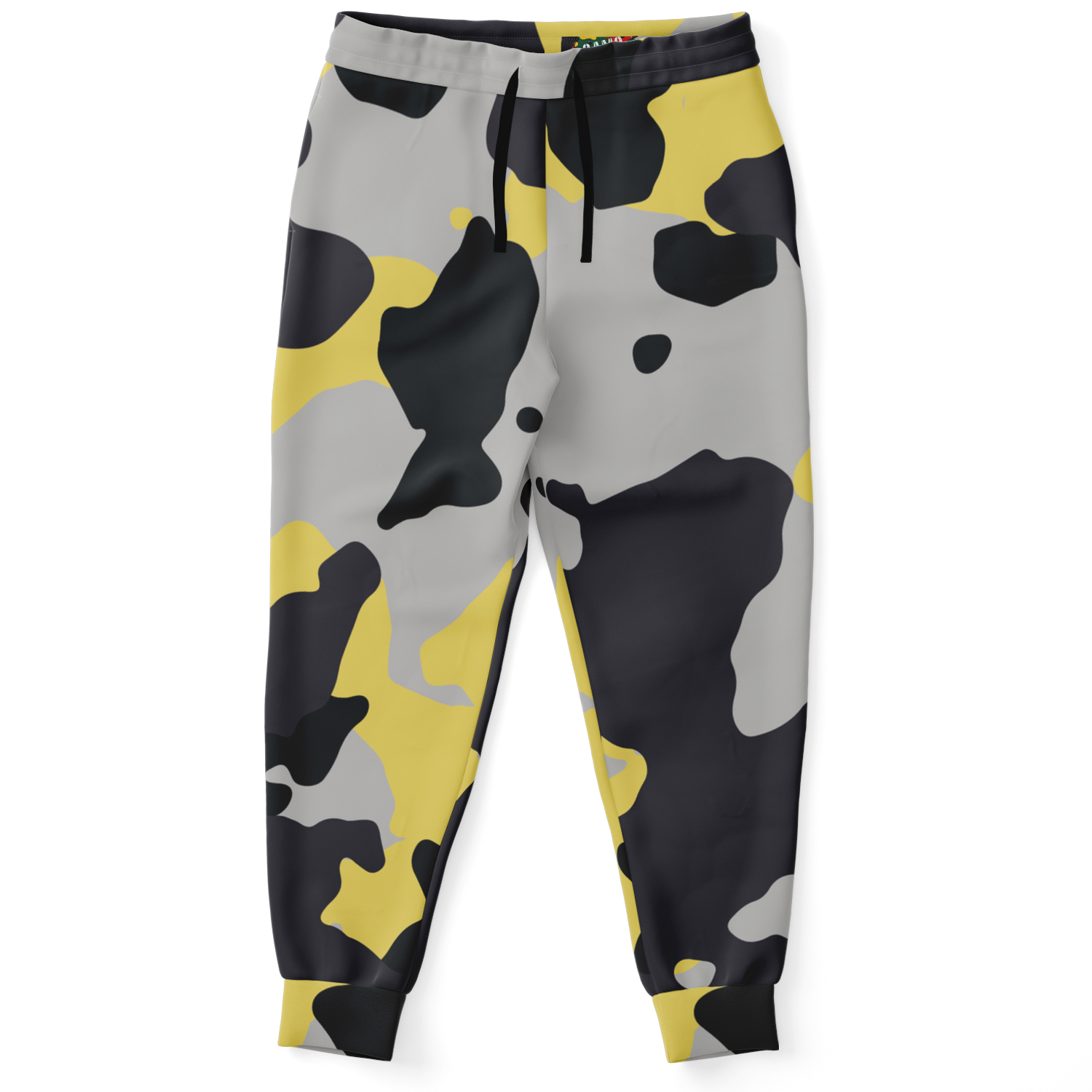 Camo Sweatpants | Unisex | Yellow, Black & Silver Camouflage