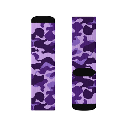 Camo Socks | Purple, Blue & Mauve Camouflage