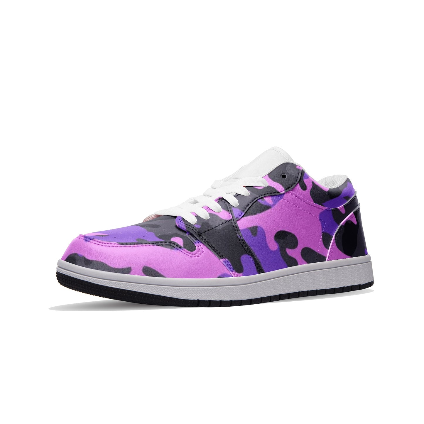 Camo Sneakers | Mixed Pink, Black & Indigo | Unisex Low Top