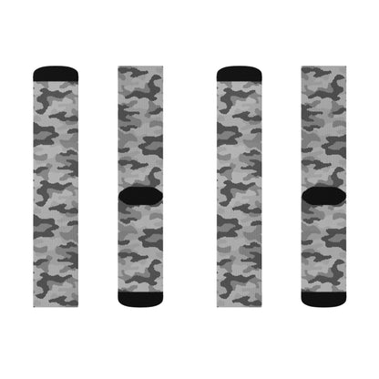 Camo Socks | Gray Digital Camouflage