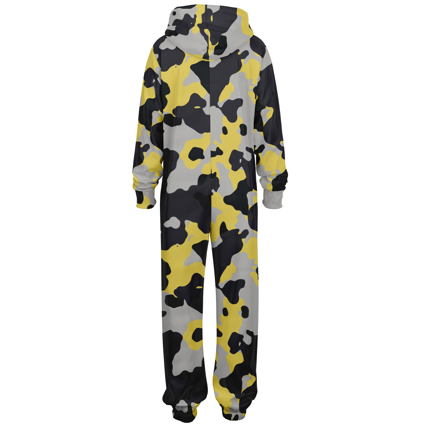 Camo Onesie | Yellow, Black and Silver Camouflage