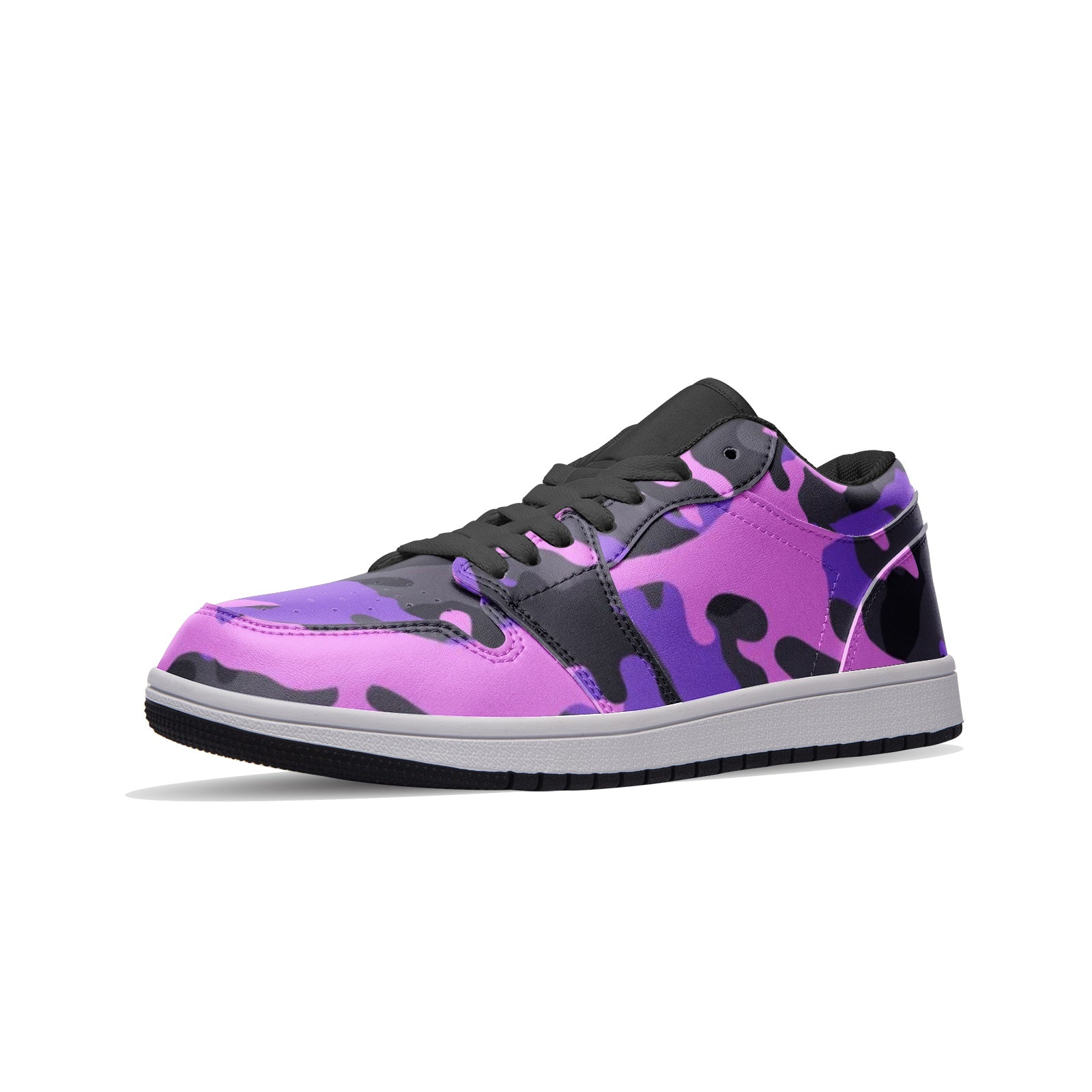 Camo Sneakers | Mixed Pink, Black & Indigo | Unisex Low Top