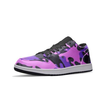 Camo Sneakers | Mixed Pink, Black & Indigo | Unisex Low Top