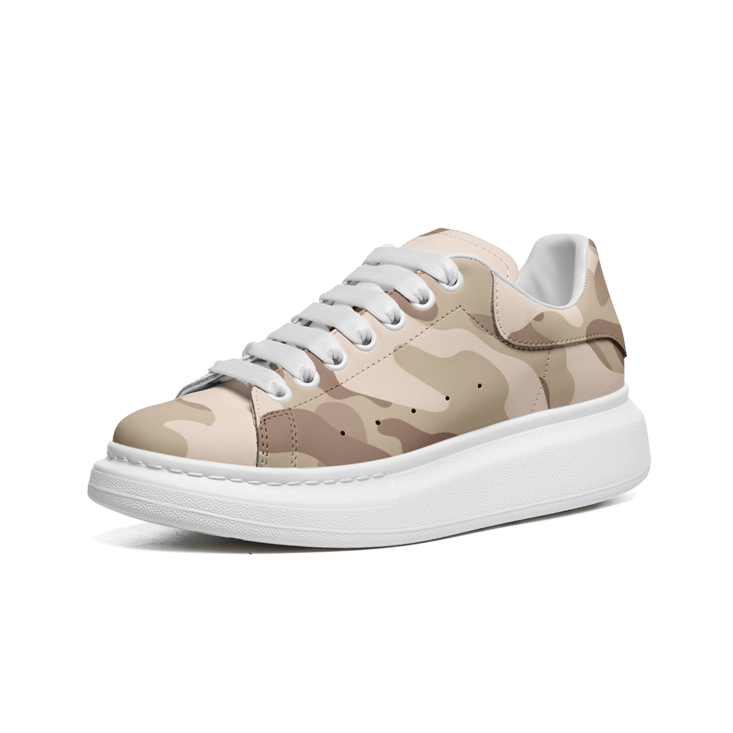 Oversized McQueen Sneakers | Desert Brown Camouflage