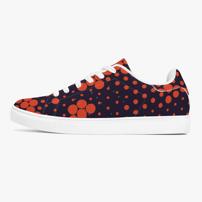 Camo Sneakers | Classic Low-Top | Orange & Blue Digital