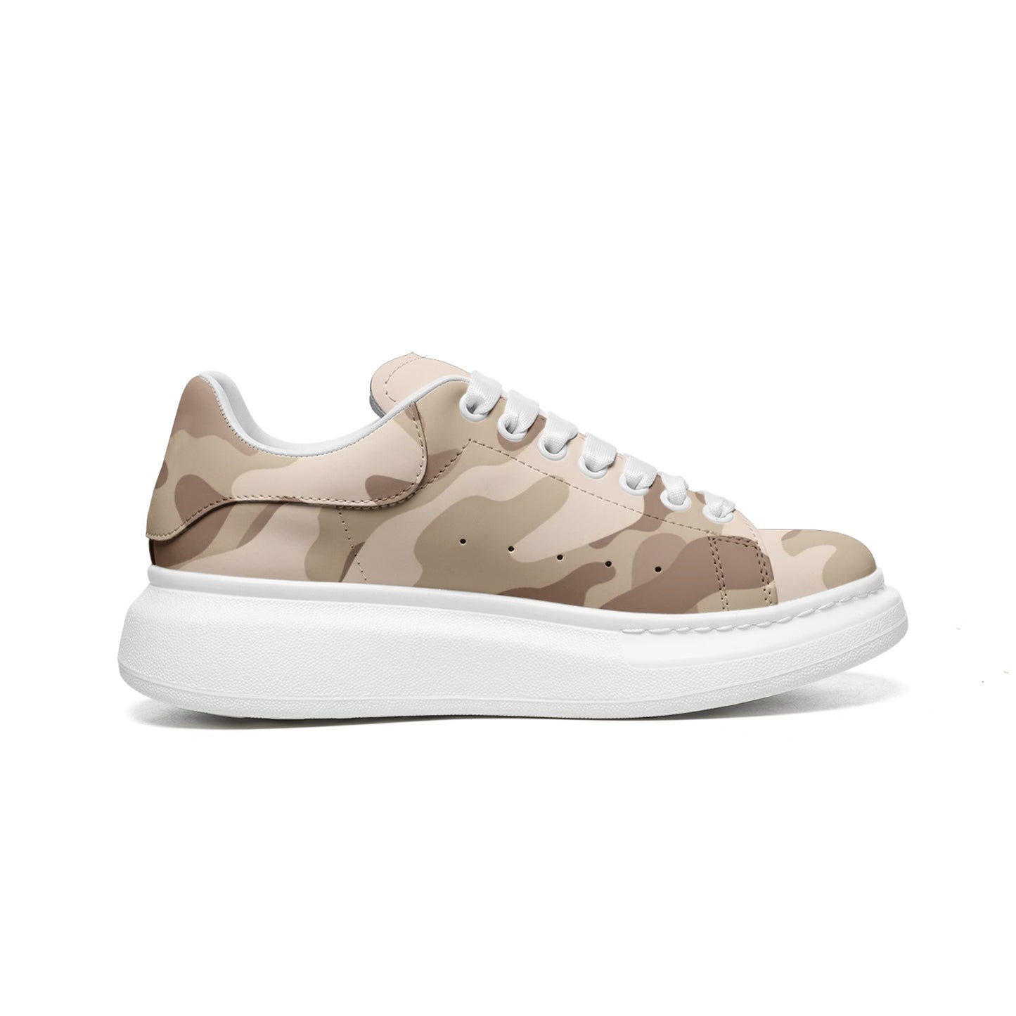 Oversized McQueen Sneakers | Desert Brown Camouflage