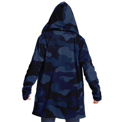 Camo Cloak | Deep Blue Camouflage | Microfleece