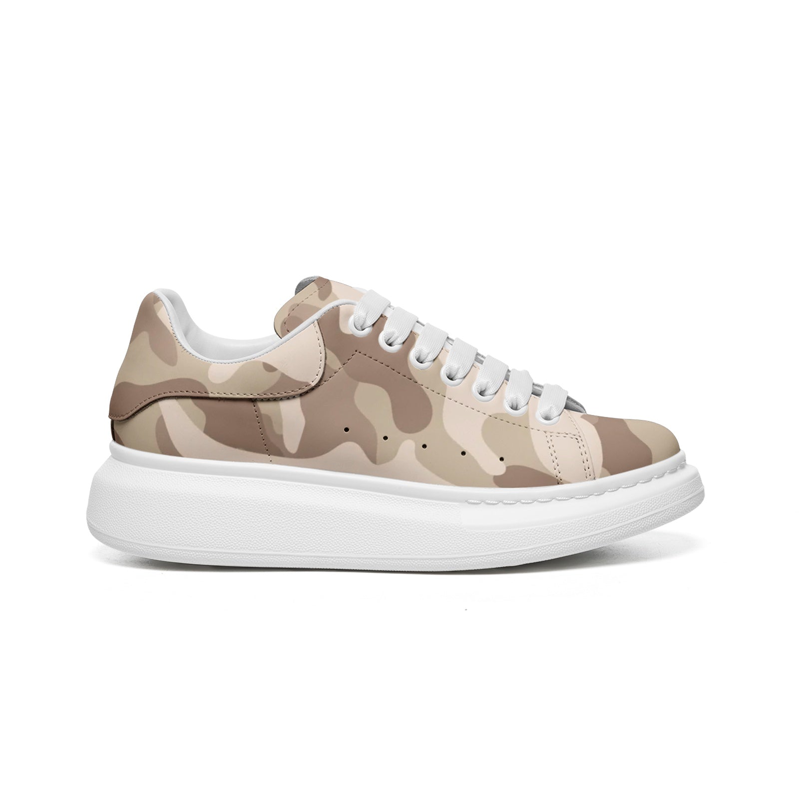 Oversized McQueen Sneakers | Desert Brown Camouflage