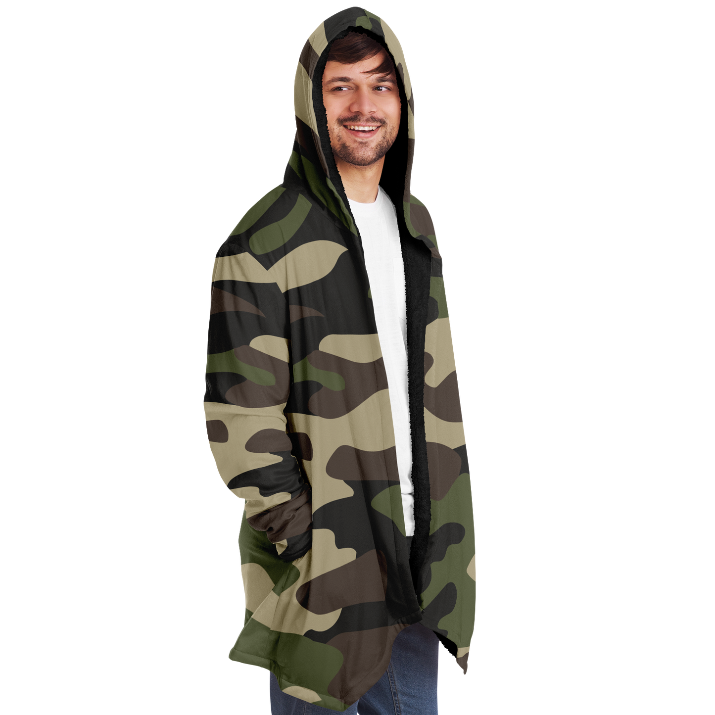 Camo Cloak | Classic Green Camouflage | Microfleece