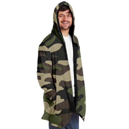 Camo Cloak | Classic Green Camouflage | Microfleece