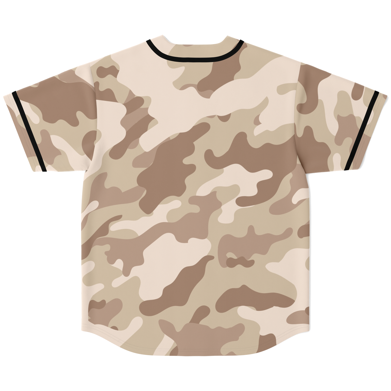 Camo Baseball Jersey | Brown Desert Camouflage