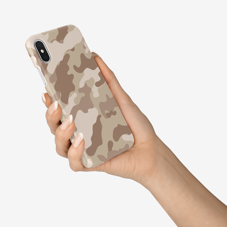 Camo Phone Case | iPhone | Desert Brown Camouflage