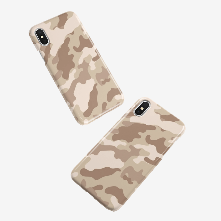 Camo Phone Case | iPhone | Desert Brown Camouflage