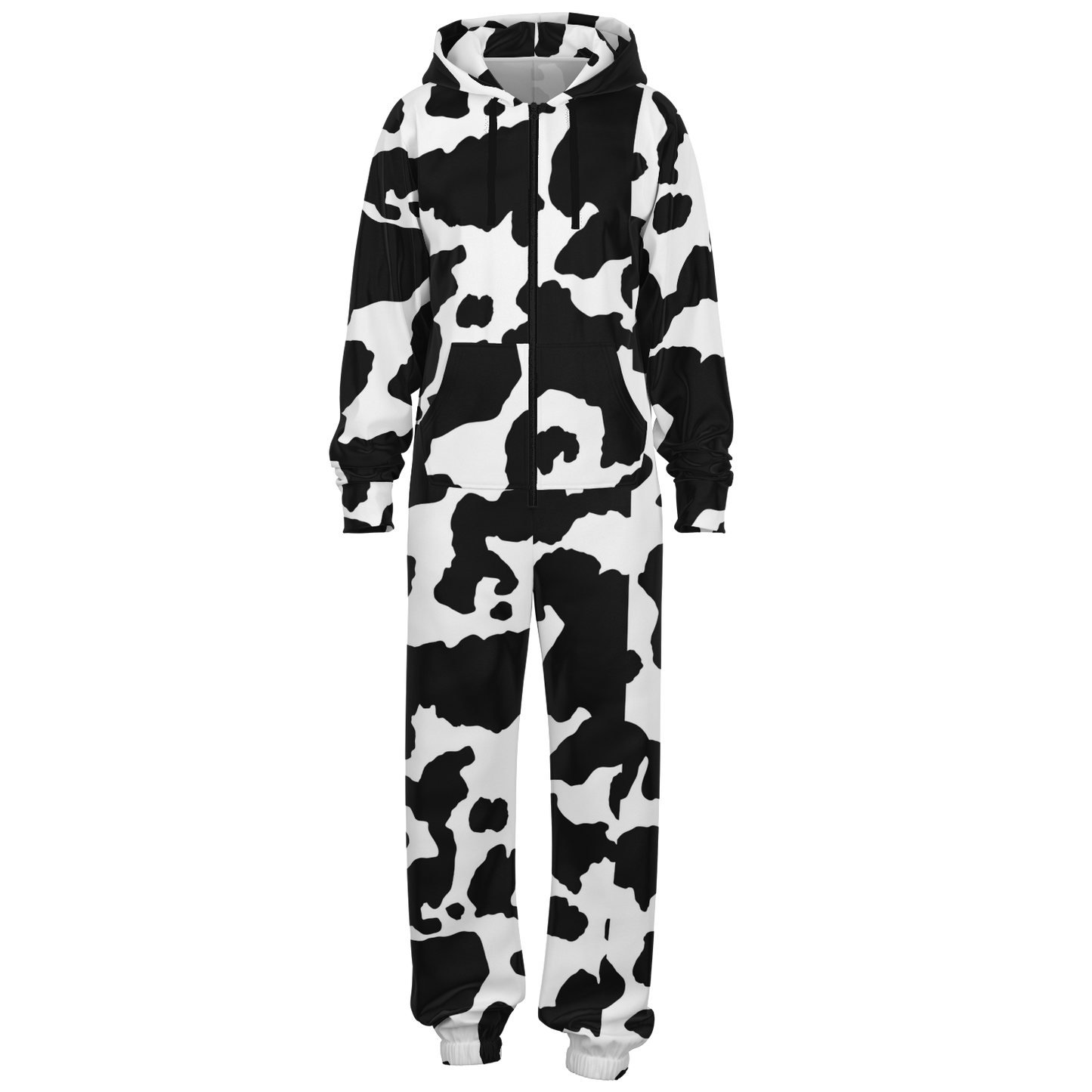 Camo Onesie | Black and White Camouflage Cow Print